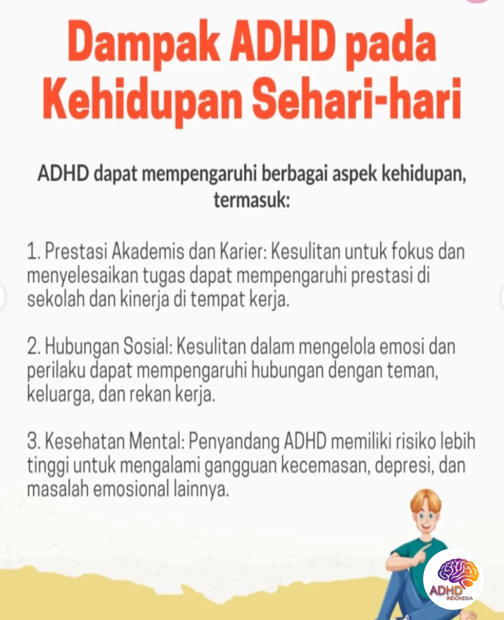 ADHD dan Hubungan Sosial Anak di Lingkungan Sekolah di Kabupaten Pringsewu